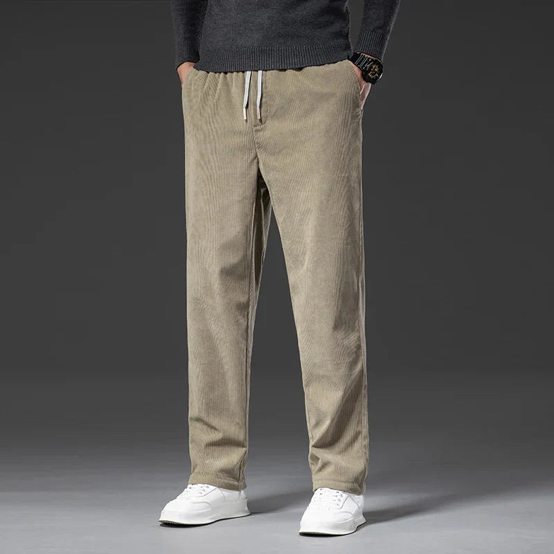 Men's Corduroy Pants with Drawstring | Savoni